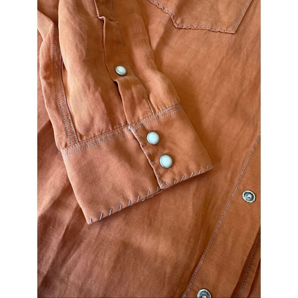 Men’s Ryan Michael embroidered, pearl snap western shirt - Picture 2 of 6
